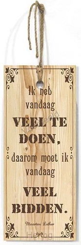 Ik heb vandaag veel te doen