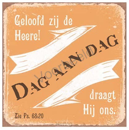 Geloofd zij de Heere! Dag aan dag draagt