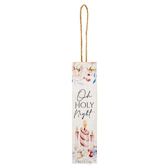 Wood ornament O Holy Night