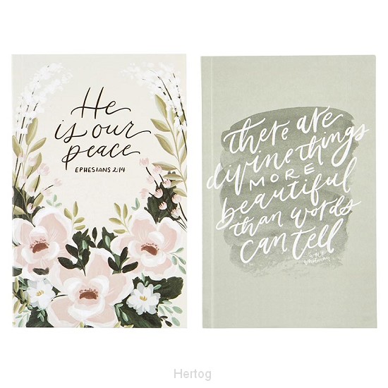 Notebook set He is our peace/there are d