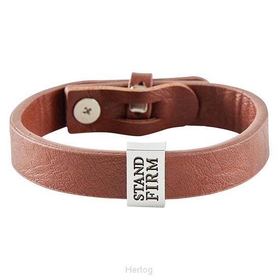 Leather Bracelet Stand Firm