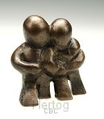 Beeld  6b mijn wereld  6cm brons