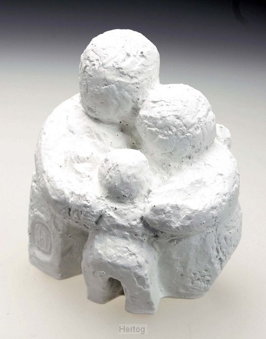 Beeld 14a blijf een kind 10cm wit