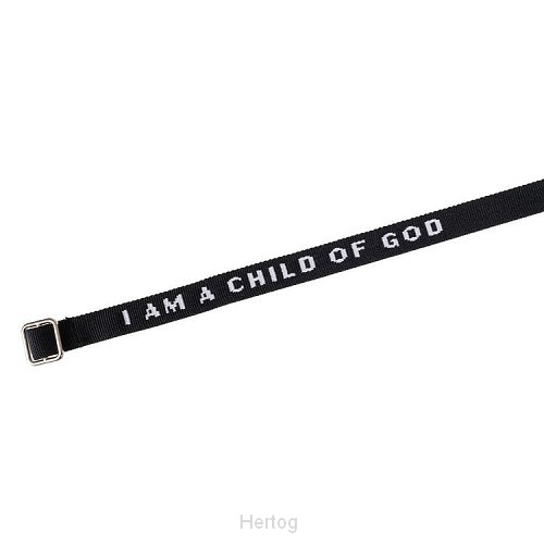 Armbandje i am a child of God zwart