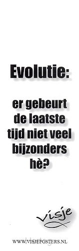 Boekenlegger visje evolutie er gebeurt