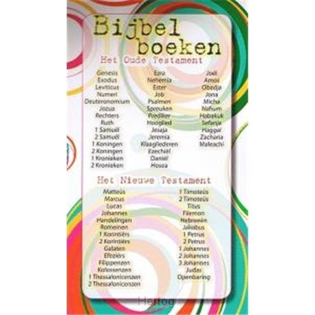 Kaart kind alle bijbelboeken