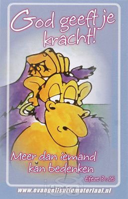 Minikaart bijbeltje God geeft je kracht