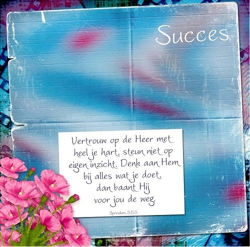 Kaart m env vertrouw op de heer met heel