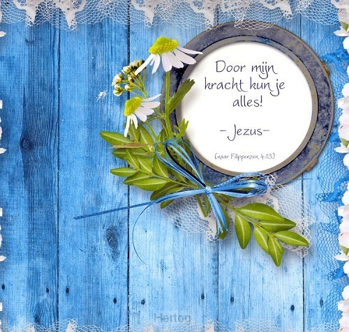 Kaart m env door mijn kracht kun je alle