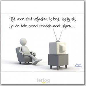 Prentbriefkaart tijd voor God vrijmaken