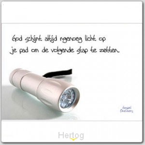 Prentbriefkaart God schijnt zijn licht o
