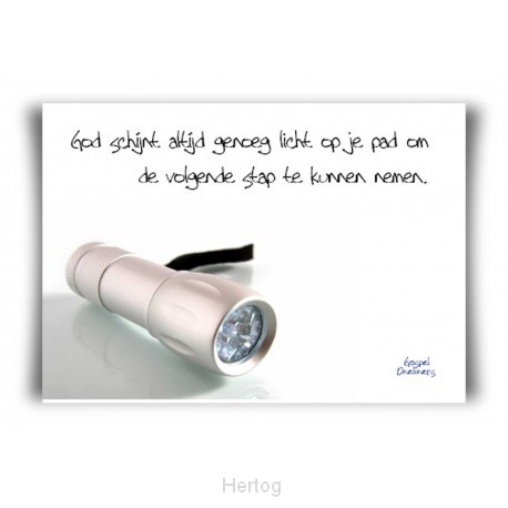 Minikaart God schijnt zijn licht op jouw