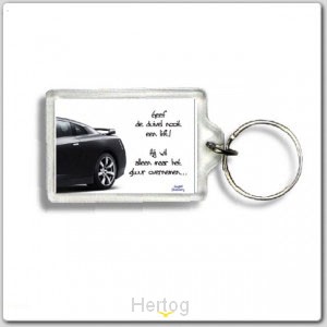 Sleutelhanger geef de duivel nooit een