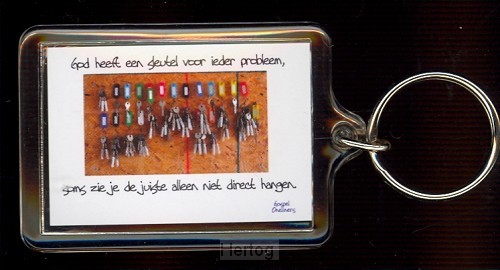 Sleutelhanger God heeft een sleutel