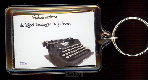 Sleutelhanger tekst verwerken is de b