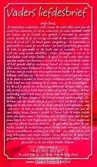 Minikaart vaders liefdesbrief