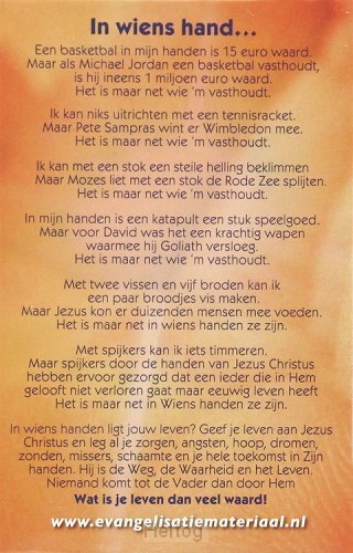 Minikaart in wiens hand