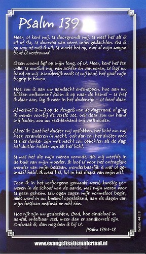 Minikaart psalm 139