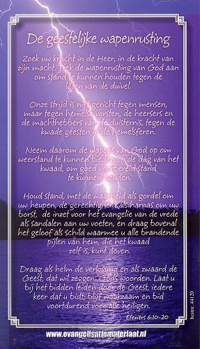 Minikaart geestelijke wapenrusting