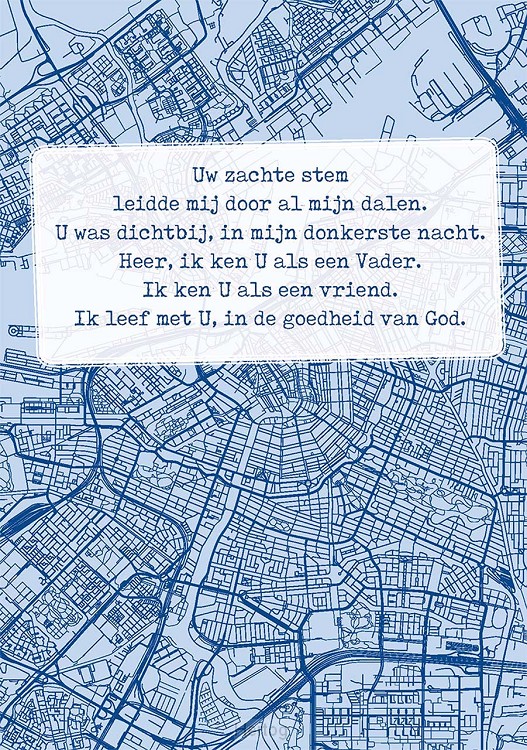 Wenskaart Uw zachte stem leidde mij