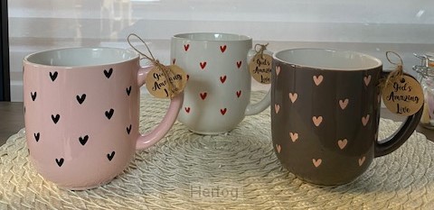 Mug set (3) hearts