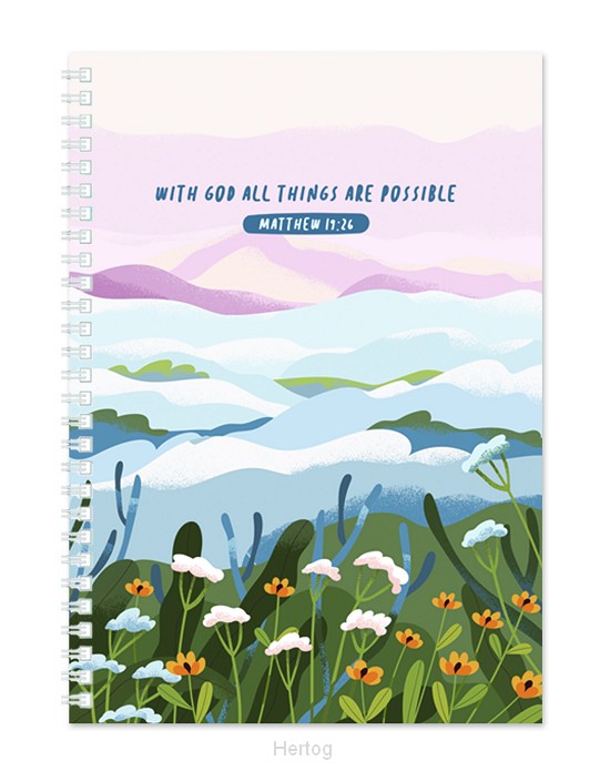 Softcover Journal With God all things
