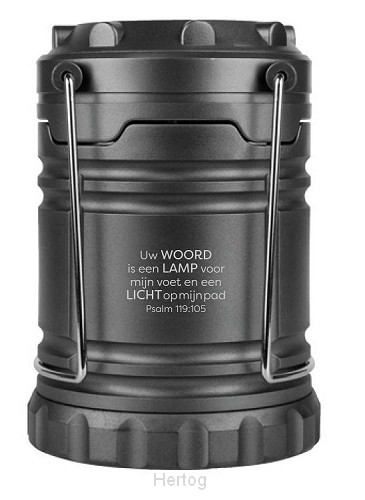 Led lantaarn Uw woord is een lamp