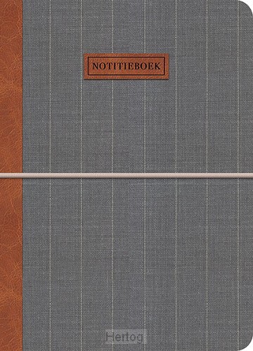Notitieboek lichtgrijs Gentleman