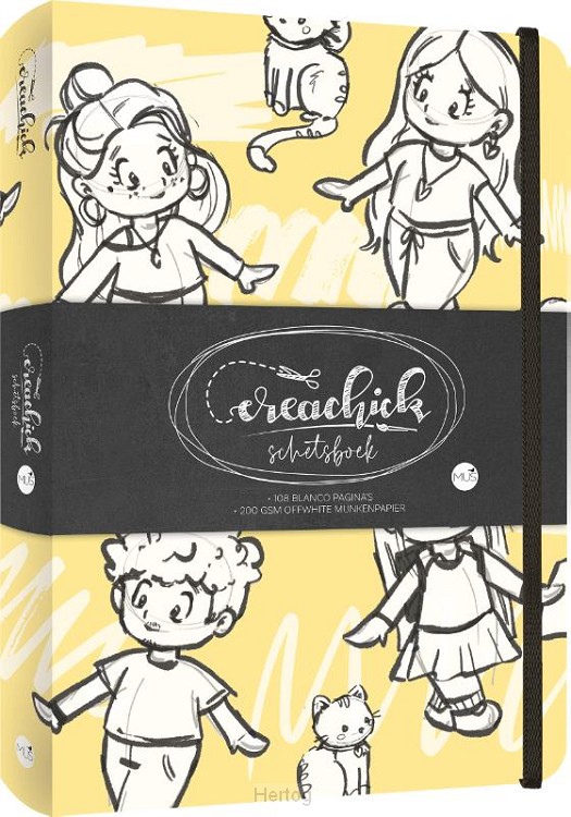 CreaChick Schetsboek MAUVE