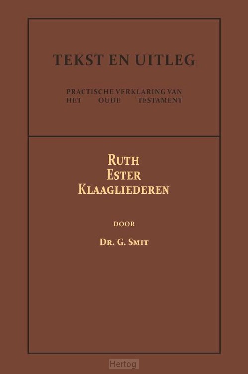 Ruth, Ester en Klaagliederen