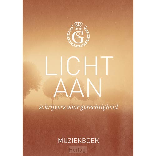 Licht aan muziekboek