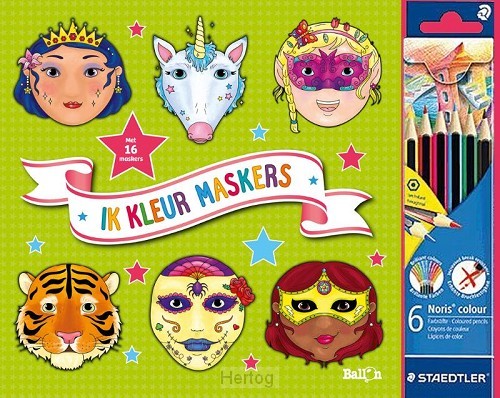 Ik kleur maskers (groen)