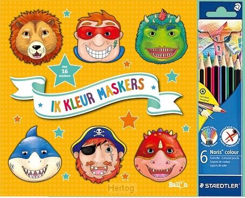 Ik kleur maskers (oranje)