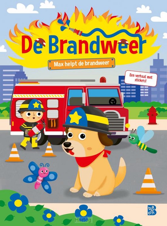Max helpt de brandweer verhalenplakboek