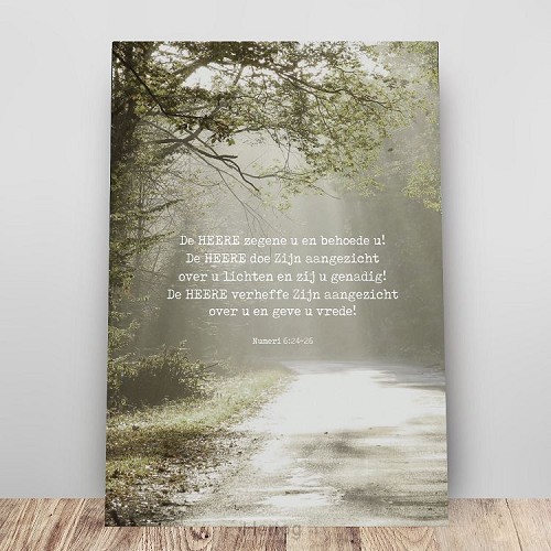 Metalen wandbord A3 zegenbede