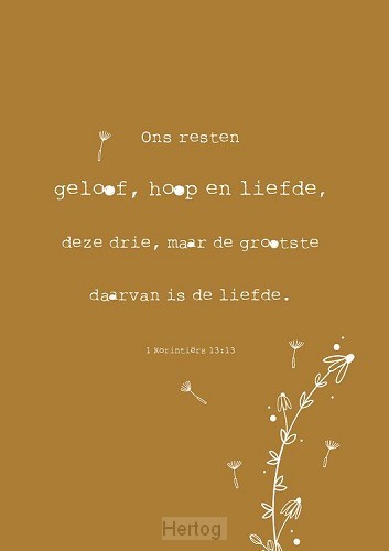 Metal deco geloof hoop en liefde