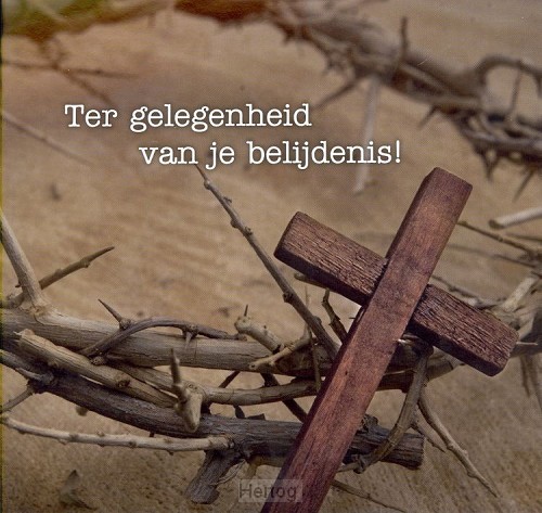 Kaart tg van je belijdenis kruis