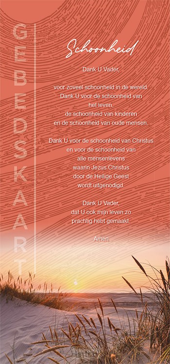 Gebedskaart Schoonheid