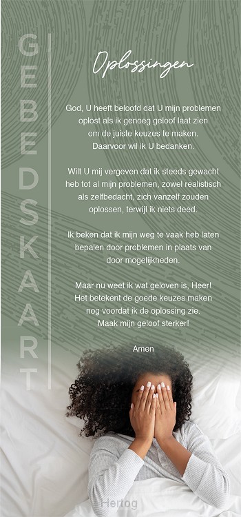 Gebedskaart Oplossingen