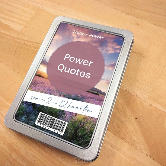 Blikje power quotes serie 2 - 12 kaarten