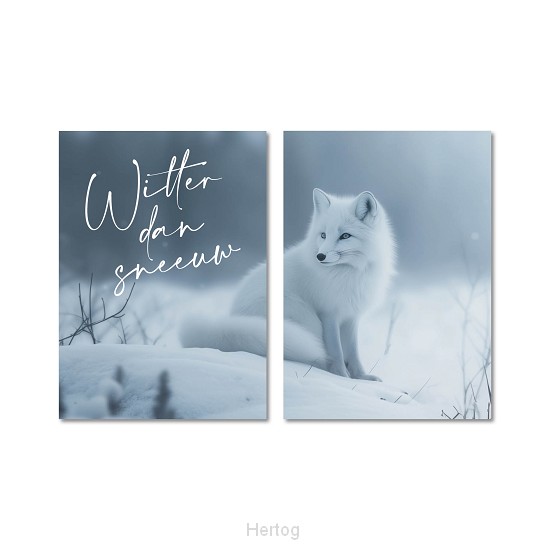 Wandbord A3 Witter dan sneeuw
