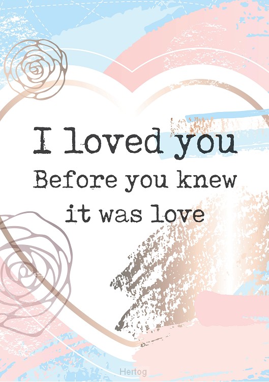 Poster a4 I loved you