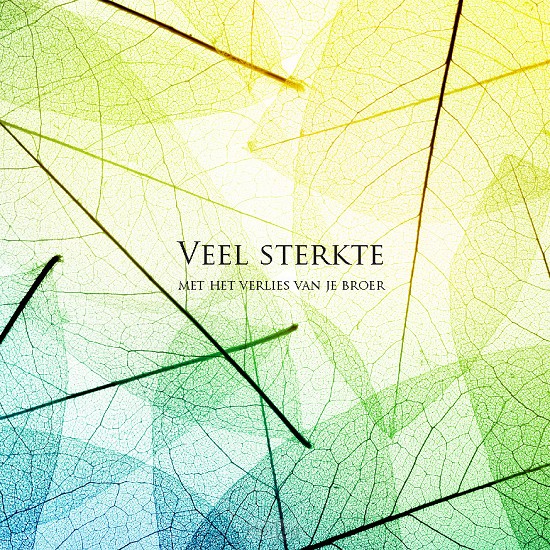 Kaart veel sterkte verlies broer