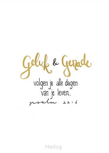 Kaart geluk en genade
