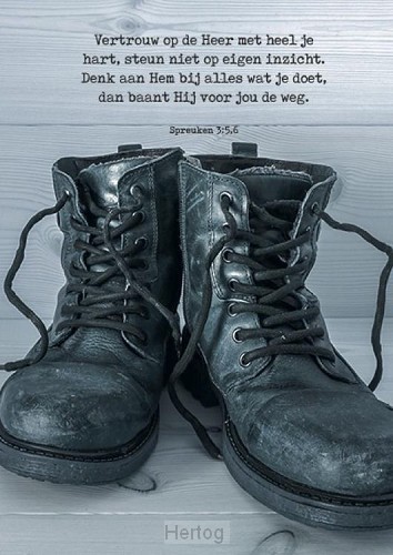 Poster vertrouw op de Heer met heel je h