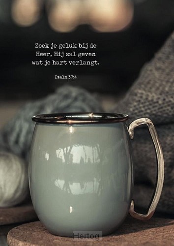 Poster zoek je geluk bij de Heer