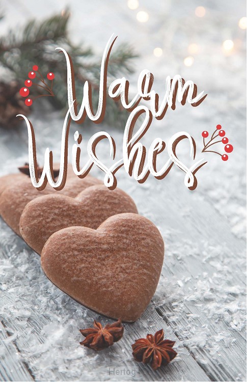 Minikaartje ''Warm Wishes''