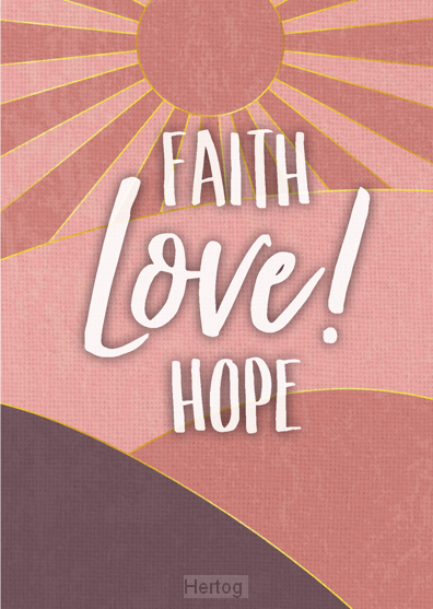Poster a4 faith love hope