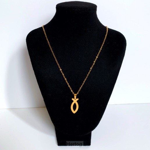 Ketting ichtus visje goud