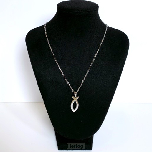 Ketting ichtus visje zilver